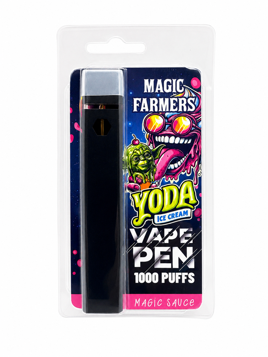 Vape Magic + YODA ICE CREAM 1000 Puff cherry lemon gelato